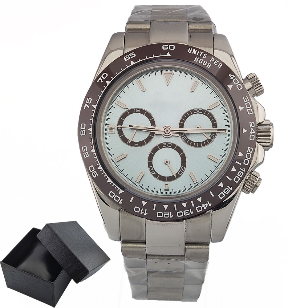 4130 watch Men's automatic mechanical Watches for Men Chronograph Watch Sapphire Super Luminous Luxury Multifunction Wristwatch