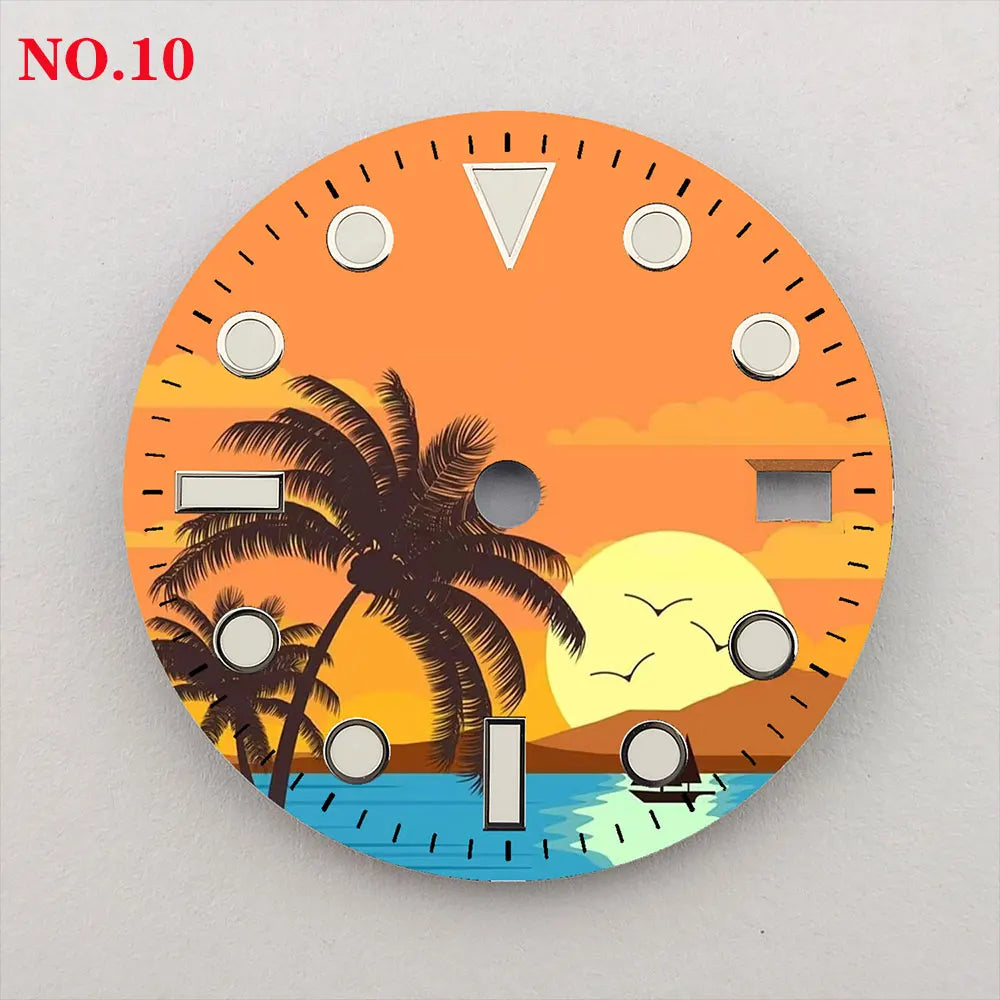 28.5mm Creative Watch Dial Suitable for NH35/36 Movement NH35 Watch Modification Accessories Custom LOGO Dial