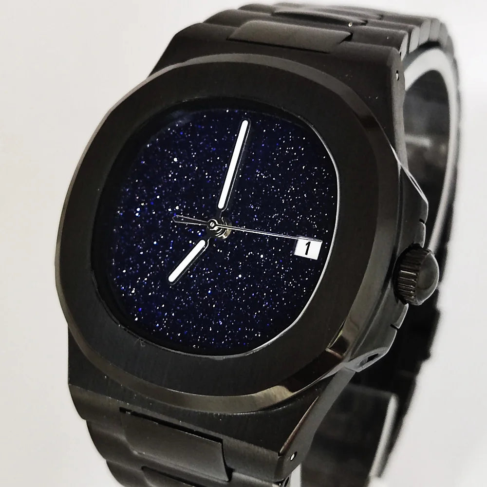 Astral NH35 WATCH 43MM luxury NH35 Movement Automatic Mechanical Men's Watch Sapphire Crystal Date Stainless Steel Strap