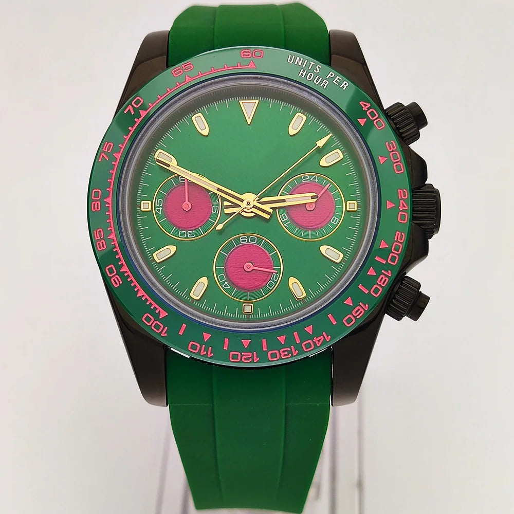Luxury Watches Men's Chronograph 39.3mm New Men's watch Business Watch Men's VK63 Men's Chronograph watch VK63 Waterproof 10ATM