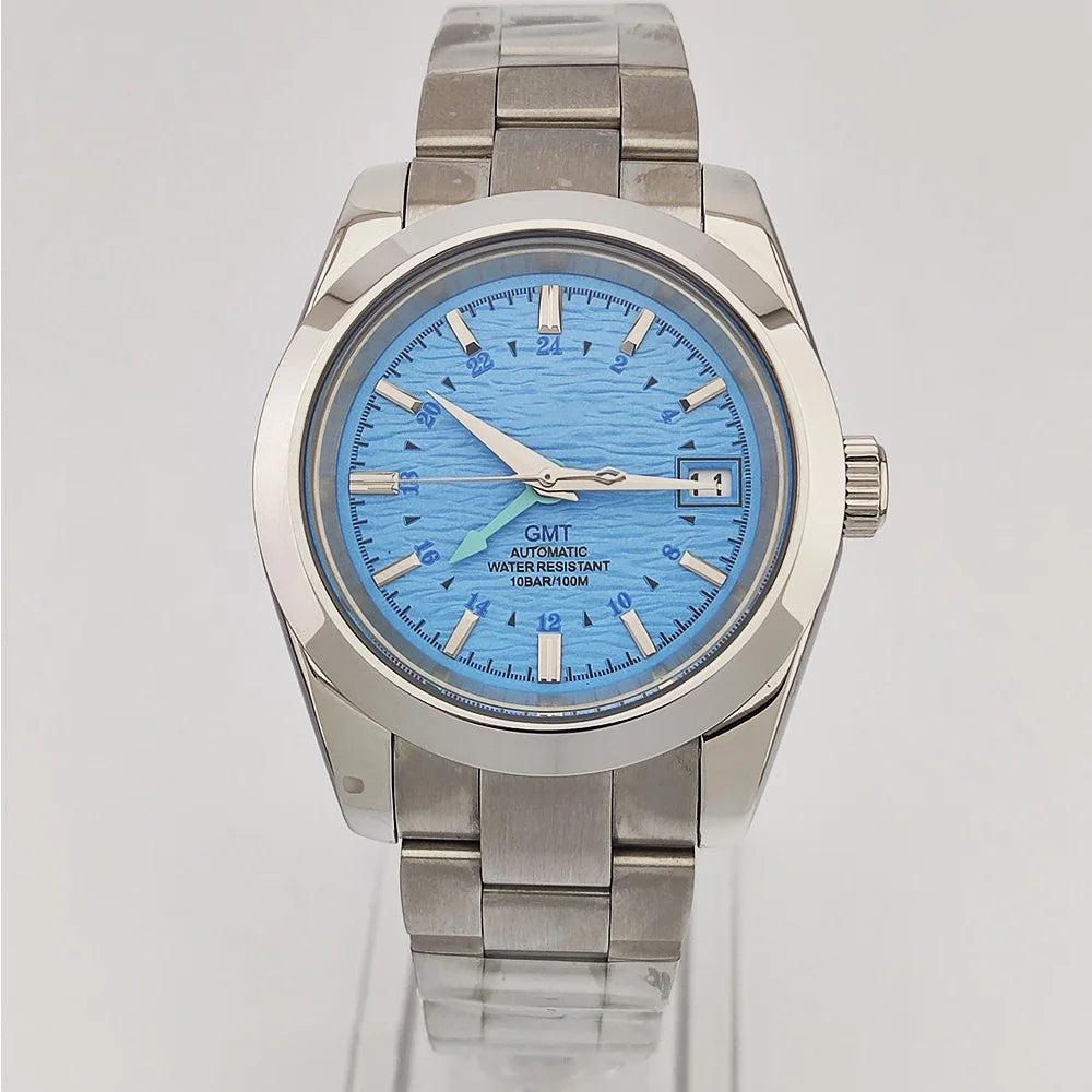 Watches NH35A 39mm GMT Dials NH34 Stainless steel luxury men's Watch Automatic mechanical sapphire glass waterproof 10ATM