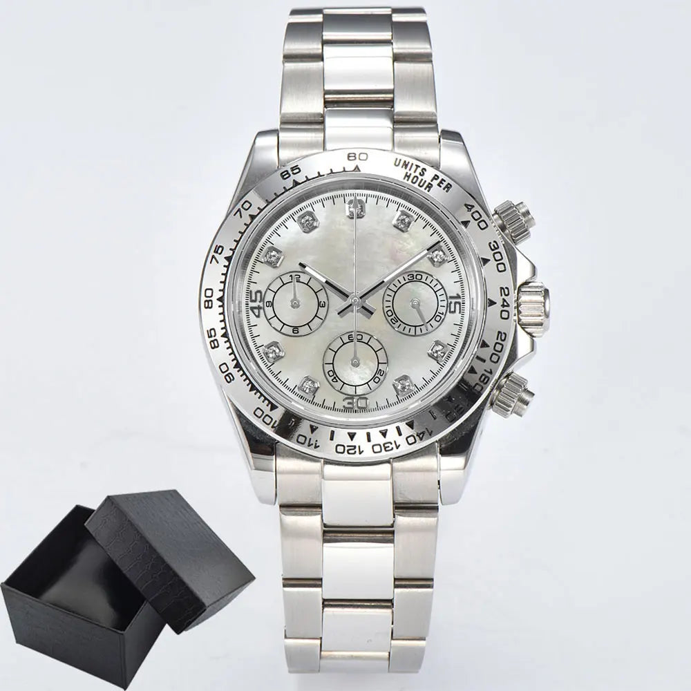 VK63 watches 39.3mm Luxury Watch Men's Chronograph New Men's watch Business Watch Men's VK63 Men's Chronograph Waterproof 10ATM