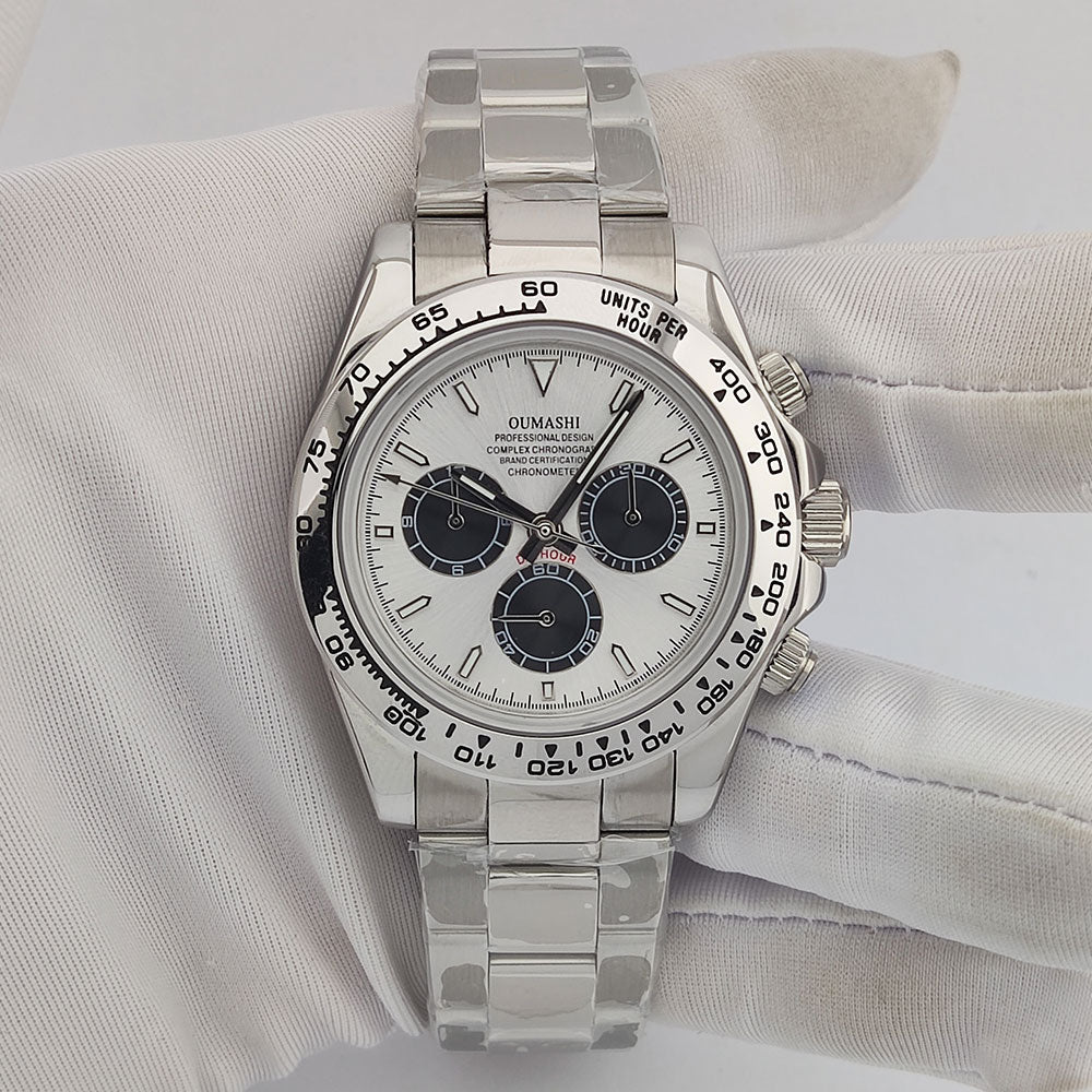 4130 watch Men's automatic mechanical Watches for Men Chronograph Watch Sapphire Super Luminous Luxury Multifunction Wristwatch