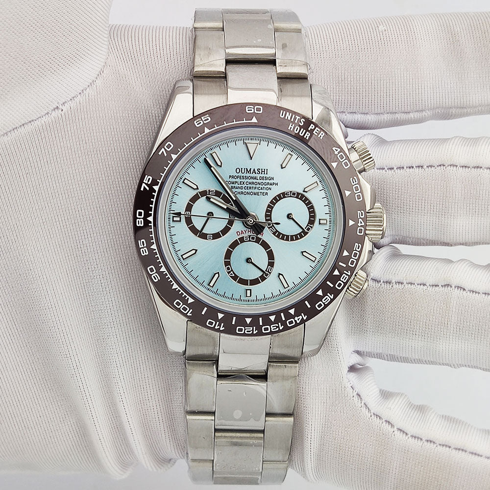 4130 watch Men's automatic mechanical Watches for Men Chronograph Watch Sapphire Super Luminous Luxury Multifunction Wristwatch