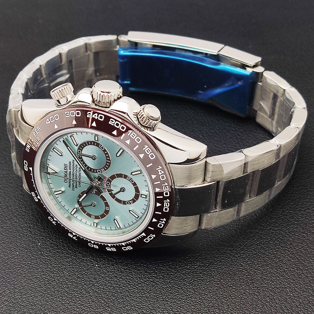 4130 watch Men's automatic mechanical Watches for Men Chronograph Watch Sapphire Super Luminous Luxury Multifunction Wristwatch