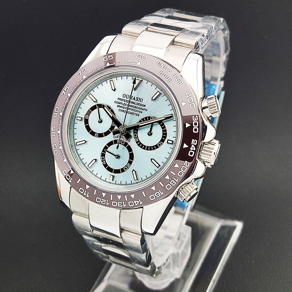 4130 watch Men's automatic mechanical Watches for Men Chronograph Watch Sapphire Super Luminous Luxury Multifunction Wristwatch