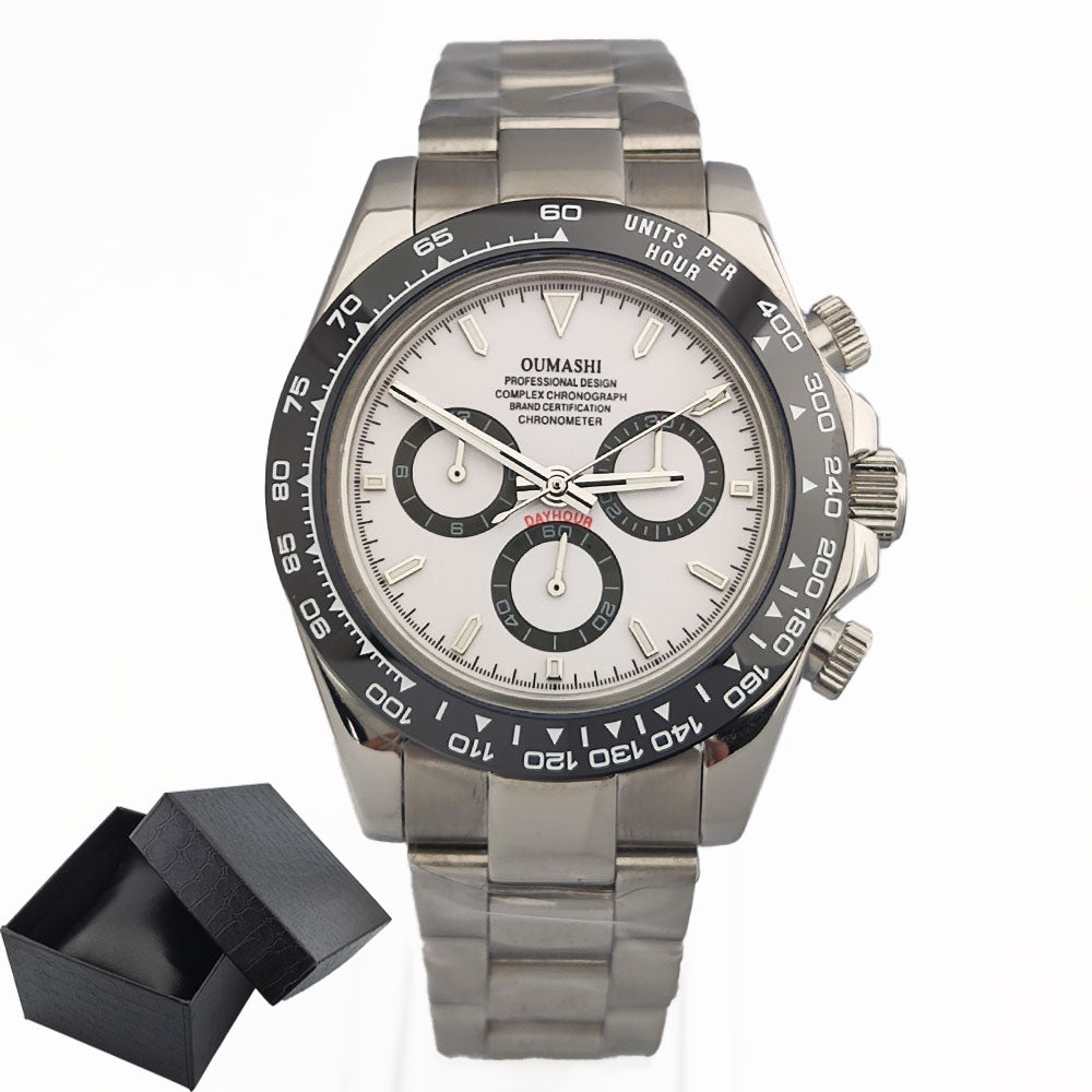 4130 watch Men's automatic mechanical Watches for Men Chronograph Watch Sapphire Super Luminous Luxury Multifunction Wristwatch
