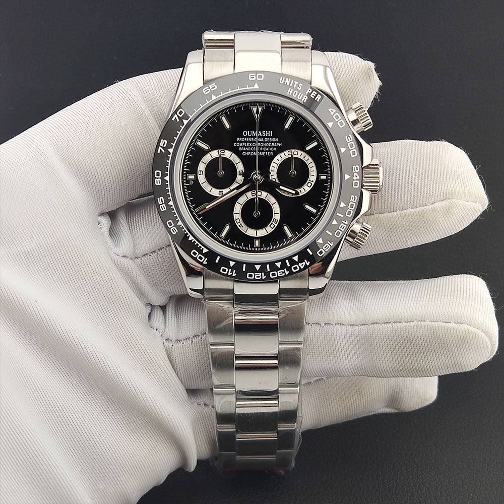 4130 watch Men's automatic mechanical Watches for Men Chronograph Watch Sapphire Super Luminous Luxury Multifunction Wristwatch