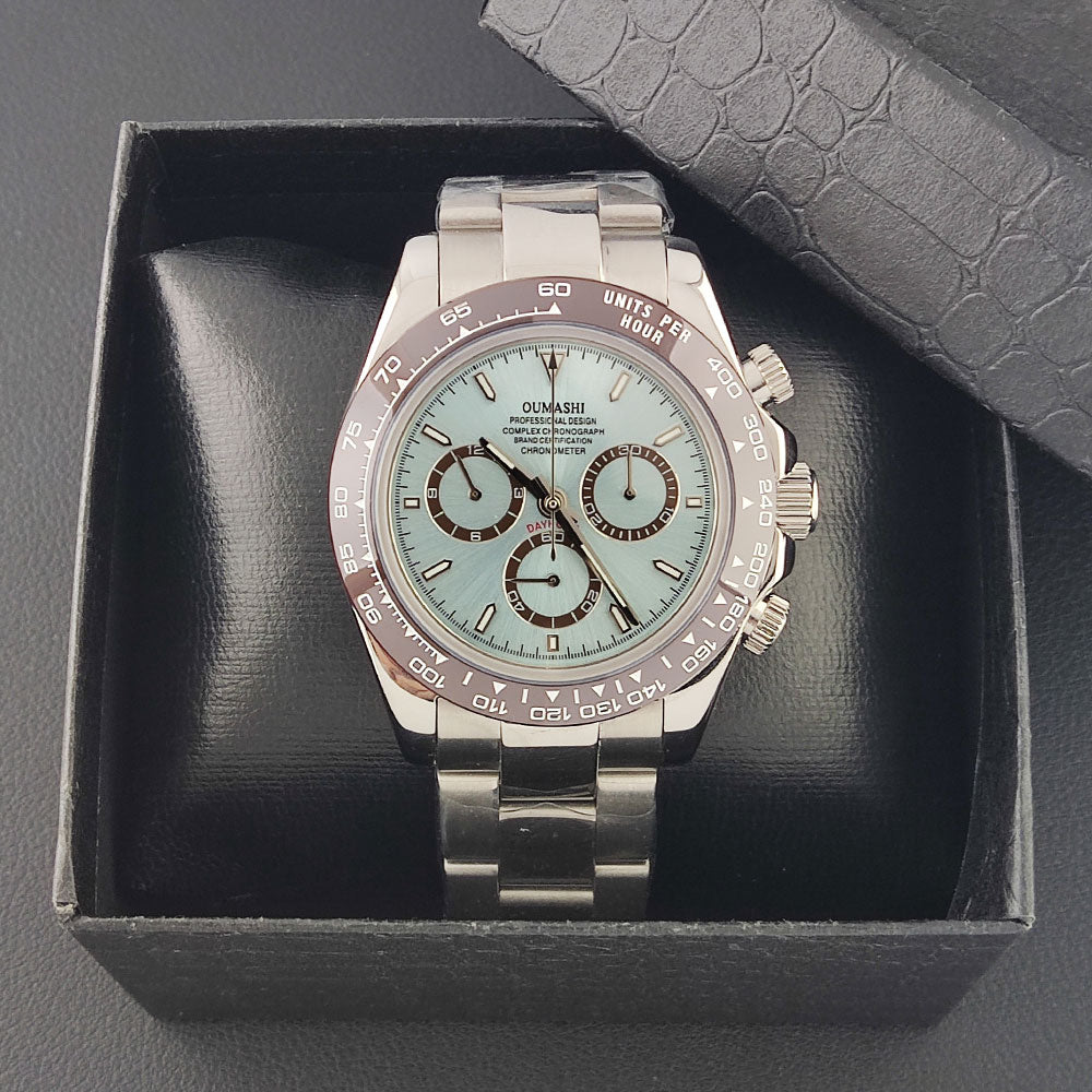 4130 watch Men's automatic mechanical Watches for Men Chronograph Watch Sapphire Super Luminous Luxury Multifunction Wristwatch