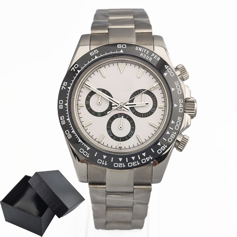 4130 watch Men's automatic mechanical Watches for Men Chronograph Watch Sapphire Super Luminous Luxury Multifunction Wristwatch
