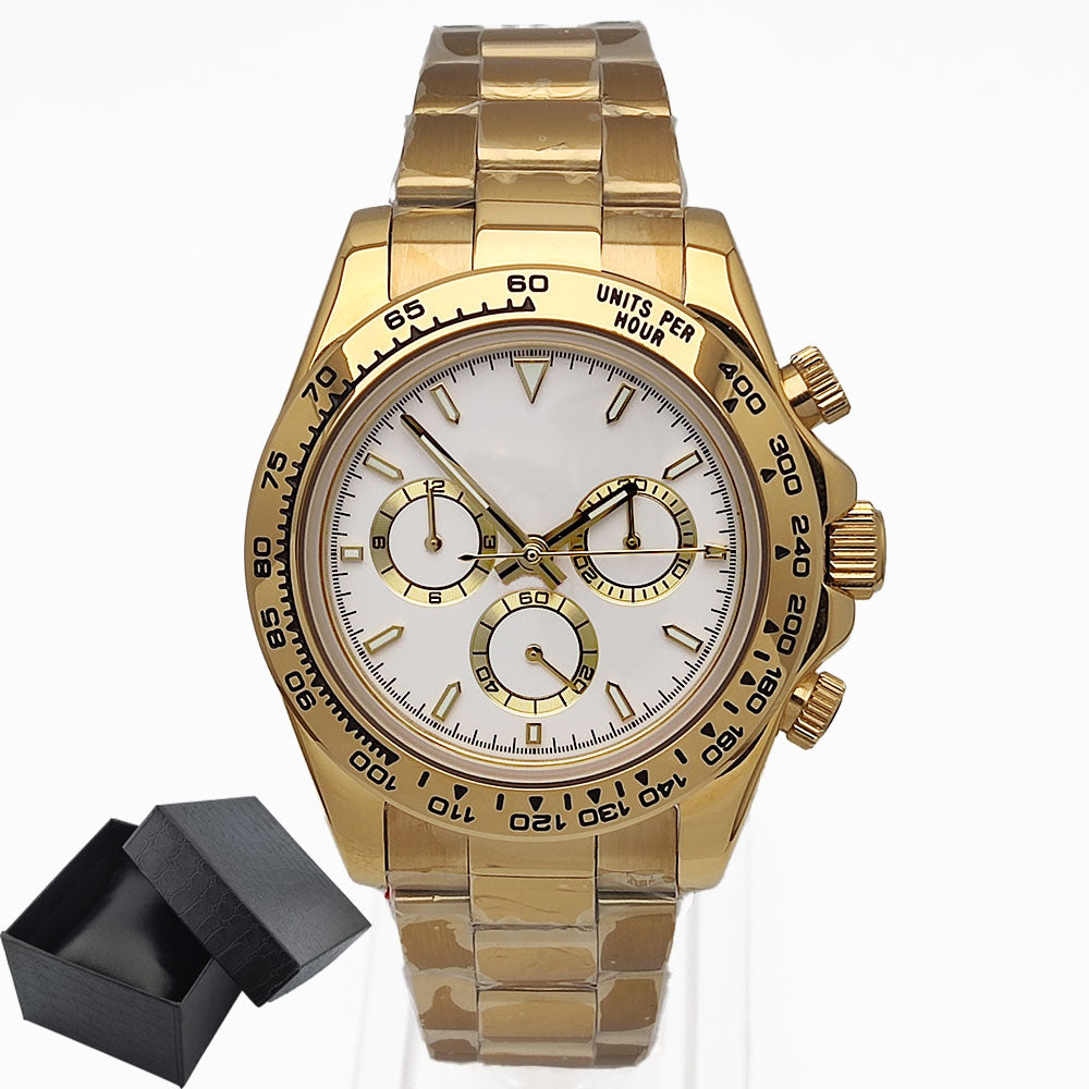 Luxury men's watch New Chronograph Equation Racing Men Automatic Mechanical Watch Waterproof 10ATM Sapphire 4801 4130 Movement