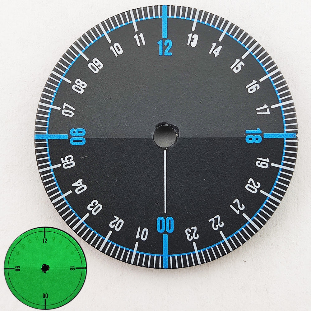 28.5 mm dial gradient dial Full luminous dial suitable for NH34 NH35 NH36 movement green luminous watch parts FOR WATCH DIAL