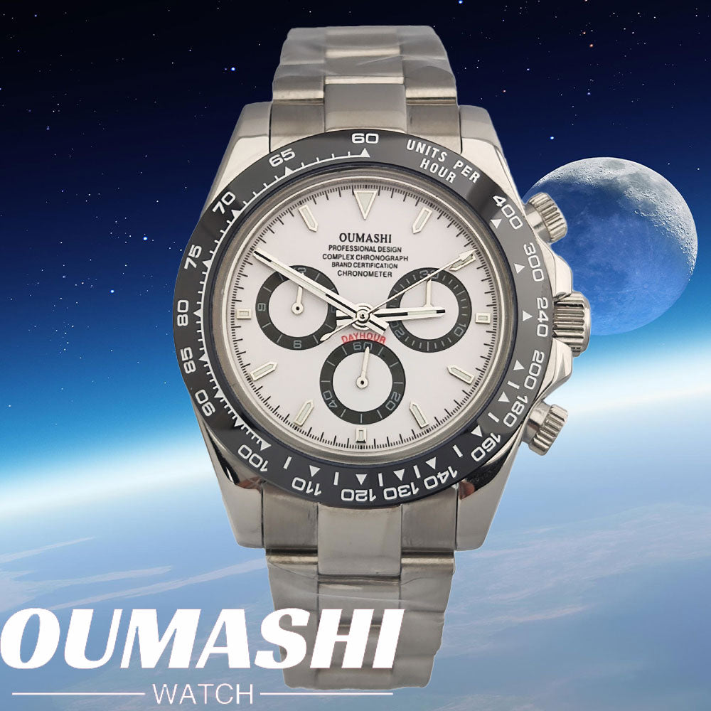 4130 watch Men's automatic mechanical Watches for Men Chronograph Watch Sapphire Super Luminous Luxury Multifunction Wristwatch