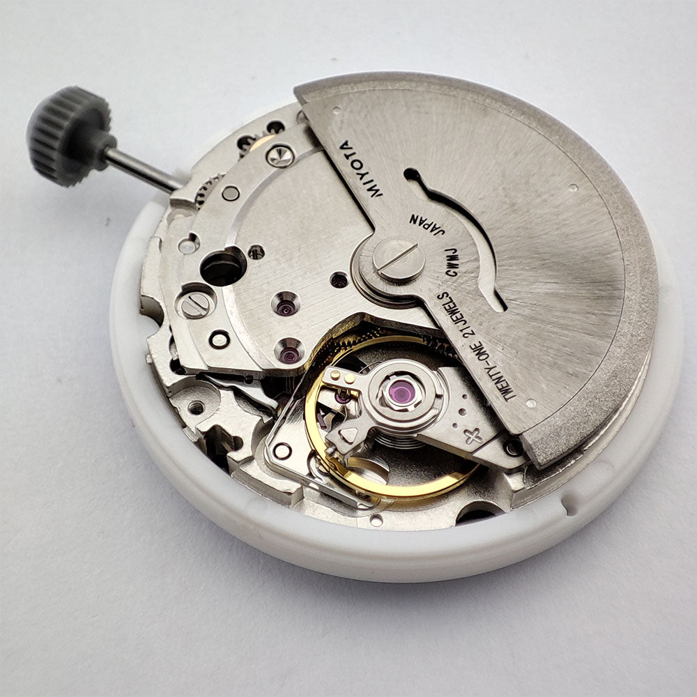 Miyota 8285 Automatic Mechanical Arabia Movement Mod Day-Date Watch Mechanism with Week at 12:00/Date at 3:00 O'clock 21 Jewels