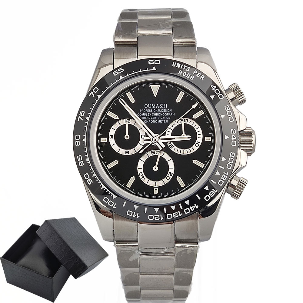 4130 watch Men's automatic mechanical Watches for Men Chronograph Watch Sapphire Super Luminous Luxury Multifunction Wristwatch