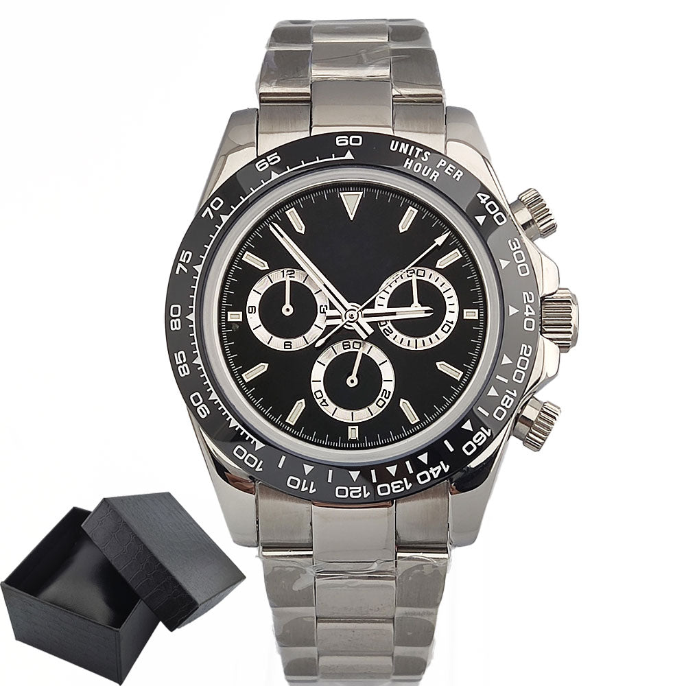 4130 watch Men's automatic mechanical Watches for Men Chronograph Watch Sapphire Super Luminous Luxury Multifunction Wristwatch