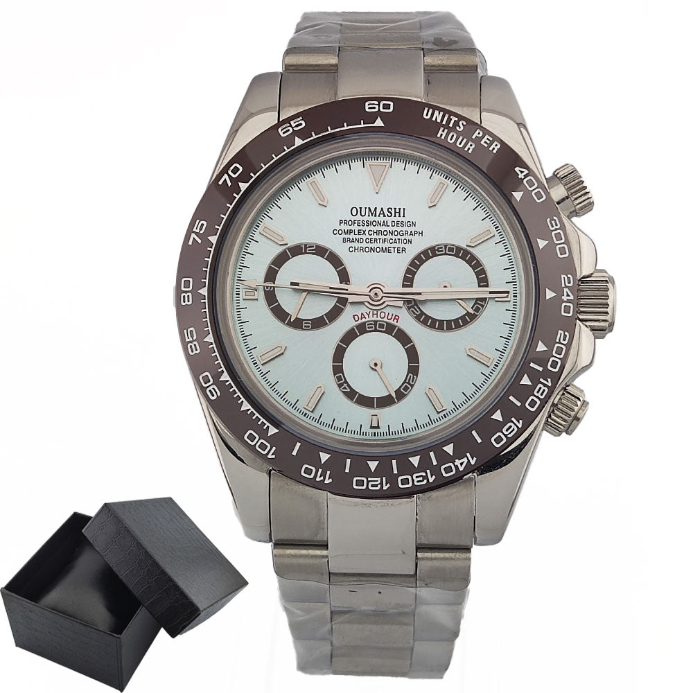 4130 watch Men's automatic mechanical Watches for Men Chronograph Watch Sapphire Super Luminous Luxury Multifunction Wristwatch