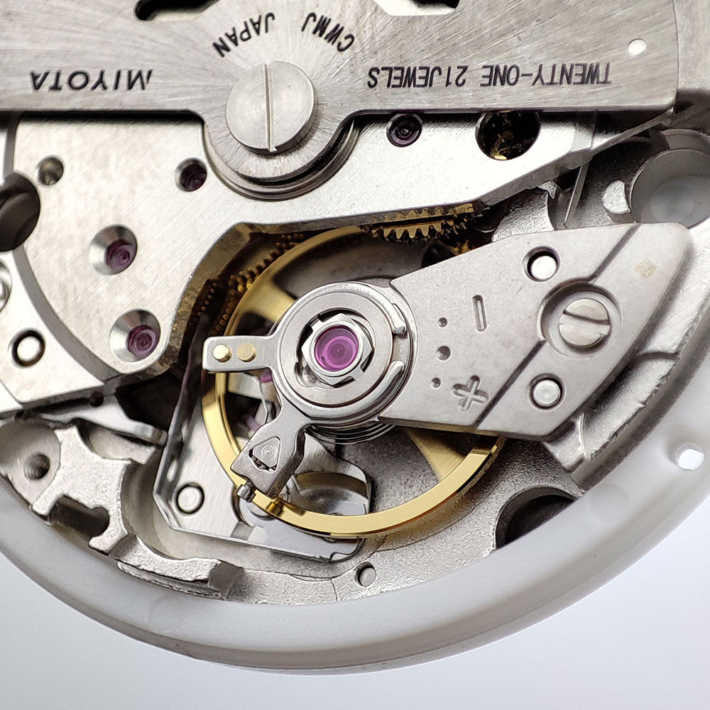 Miyota 8285 Automatic Mechanical Arabia Movement Mod Day-Date Watch Mechanism with Week at 12:00/Date at 3:00 O'clock 21 Jewels