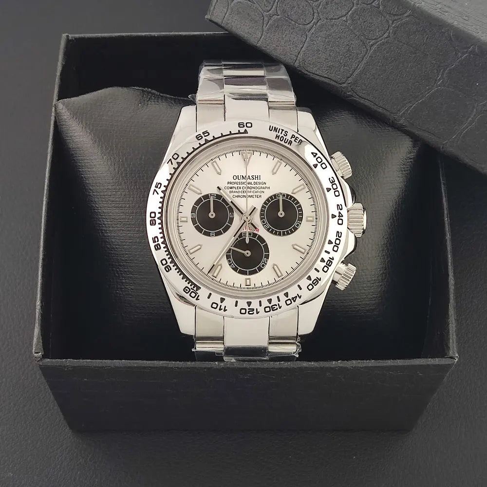4130 watch Men's automatic mechanical Watches for Men Chronograph Watch Sapphire Super Luminous Luxury Multifunction Wristwatch