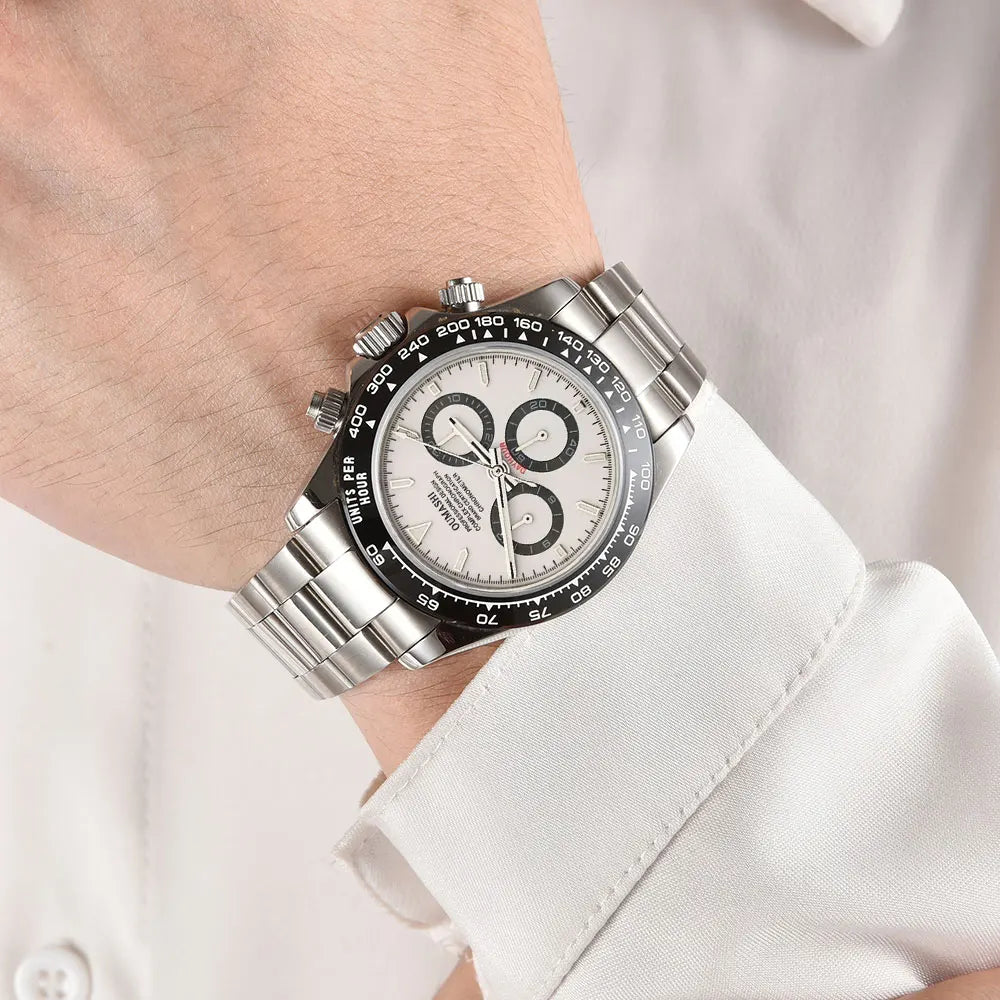 4130 watch Men's automatic mechanical Watches for Men Chronograph Watch Sapphire Super Luminous Luxury Multifunction Wristwatch