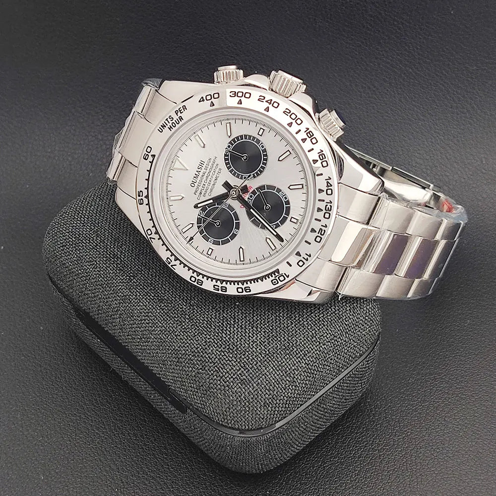 4130 watch Men's automatic mechanical Watches for Men Chronograph Watch Sapphire Super Luminous Luxury Multifunction Wristwatch