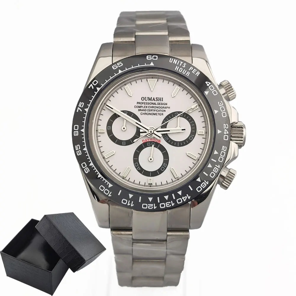4130 watch Men's automatic mechanical Watches for Men Chronograph Watch Sapphire Super Luminous Luxury Multifunction Wristwatch