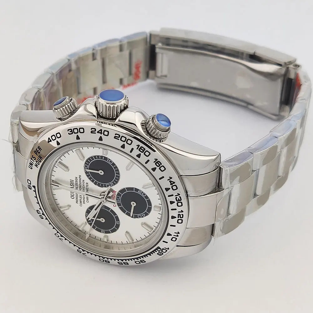 4130 watch Men's automatic mechanical Watches for Men Chronograph Watch Sapphire Super Luminous Luxury Multifunction Wristwatch