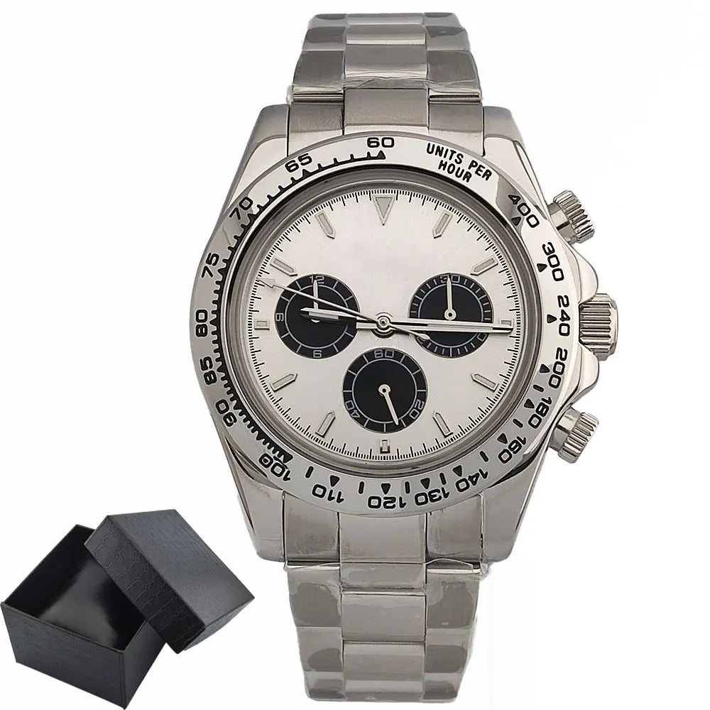 4130 watch Men's automatic mechanical Watches for Men Chronograph Watch Sapphire Super Luminous Luxury Multifunction Wristwatch