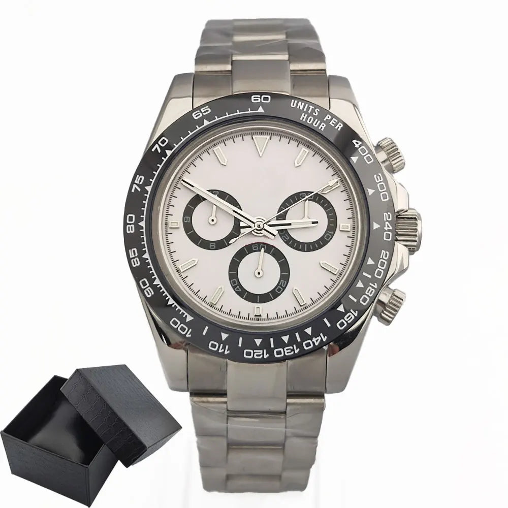 4130 watch Men's automatic mechanical Watches for Men Chronograph Watch Sapphire Super Luminous Luxury Multifunction Wristwatch