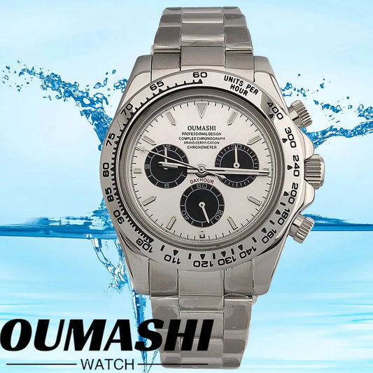 4130 watch Men's automatic mechanical Watches for Men Chronograph Watch Sapphire Super Luminous Luxury Multifunction Wristwatch