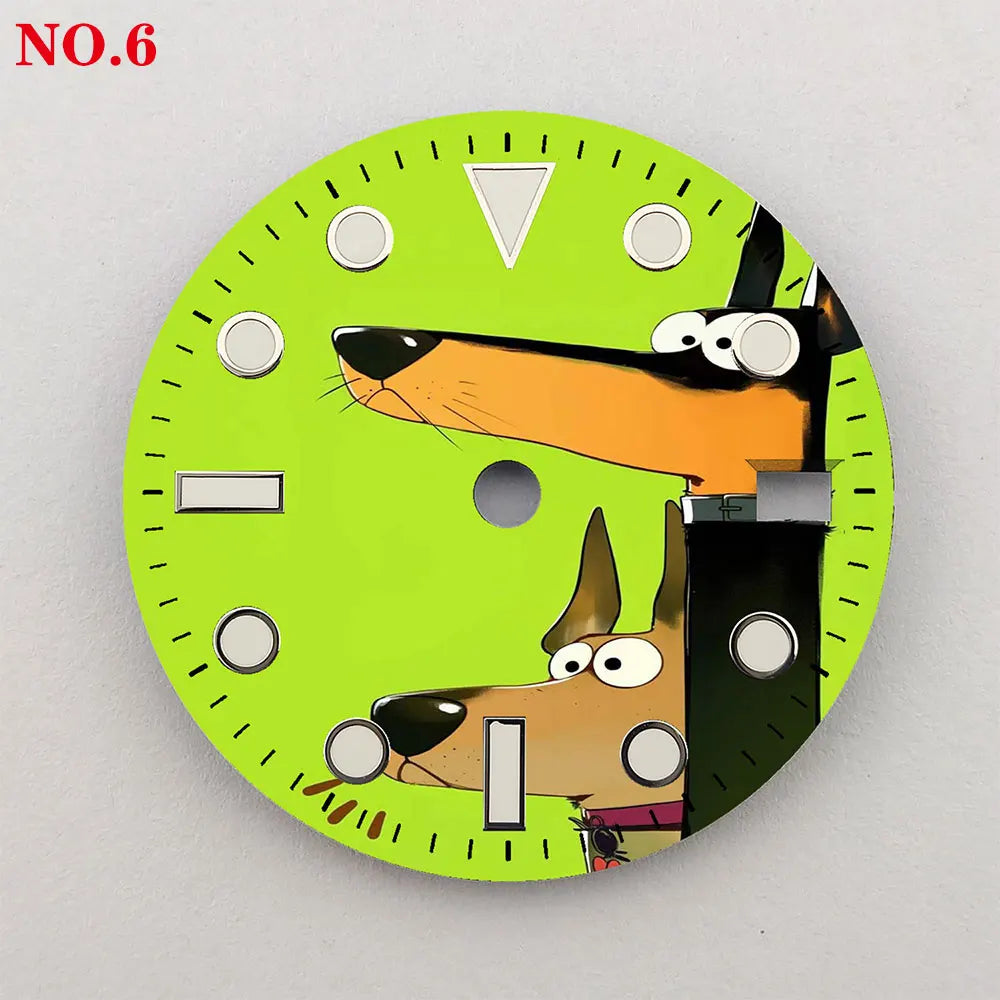 The 28.5mm dial NH35 dial creative color-printed series dial is suitable for NH35/36 movement wristwatch accessoriese