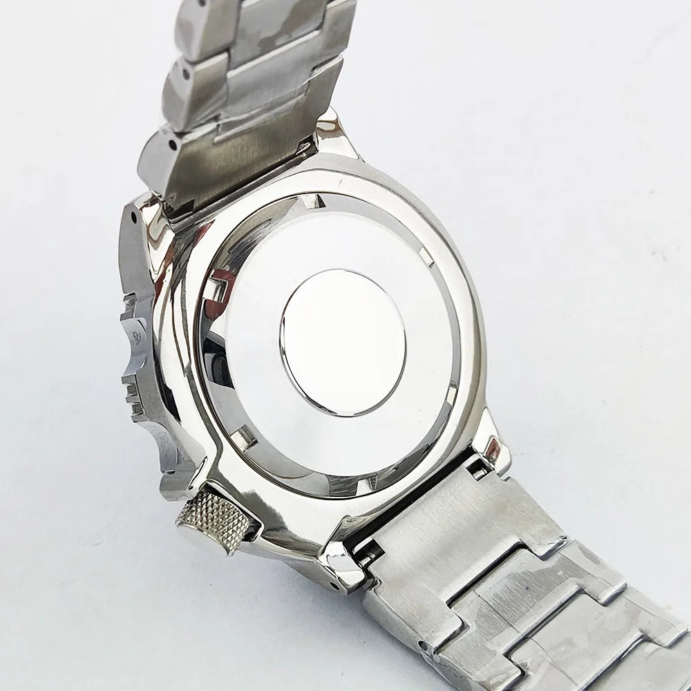 men watch NH36 movement 20ATM waterproof steel watch Men's Red teeth Sea monster automatic mechanical watch sports diving watch