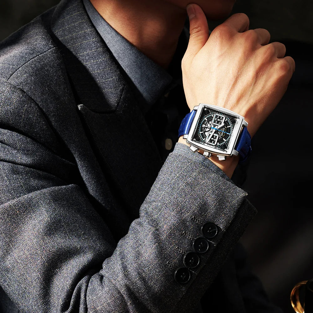 40mm ETA7750 Diving Watches ETA Automatic Multifunction Chronograph Movement Stainless Steel Waterproof Watch  For Men business