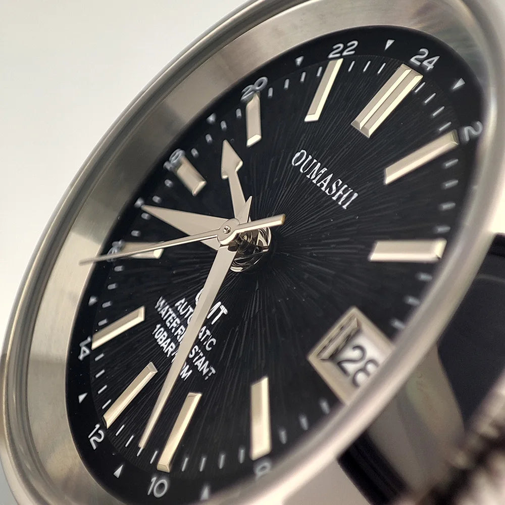 Watches NH35A 39mm GMT Dials NH34 Stainless steel luxury men's Watch Automatic mechanical sapphire glass waterproof 10ATM