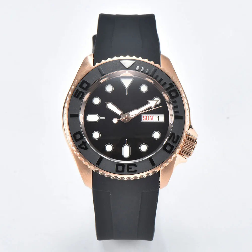 men Watch OUMASHI brand WATCH NH36 Watch NH35 Rainbow Dial Automatic mechanical movement sapphire rubber belt waterproof watch