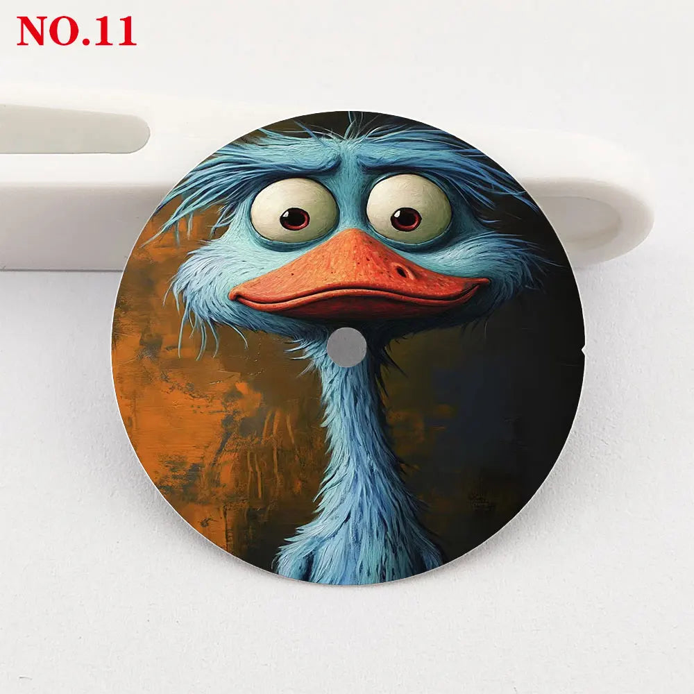 The 28.5mm animal element dial NH35 dial creative color-printed series dial is suitable for NH35/36 movement watch accessories