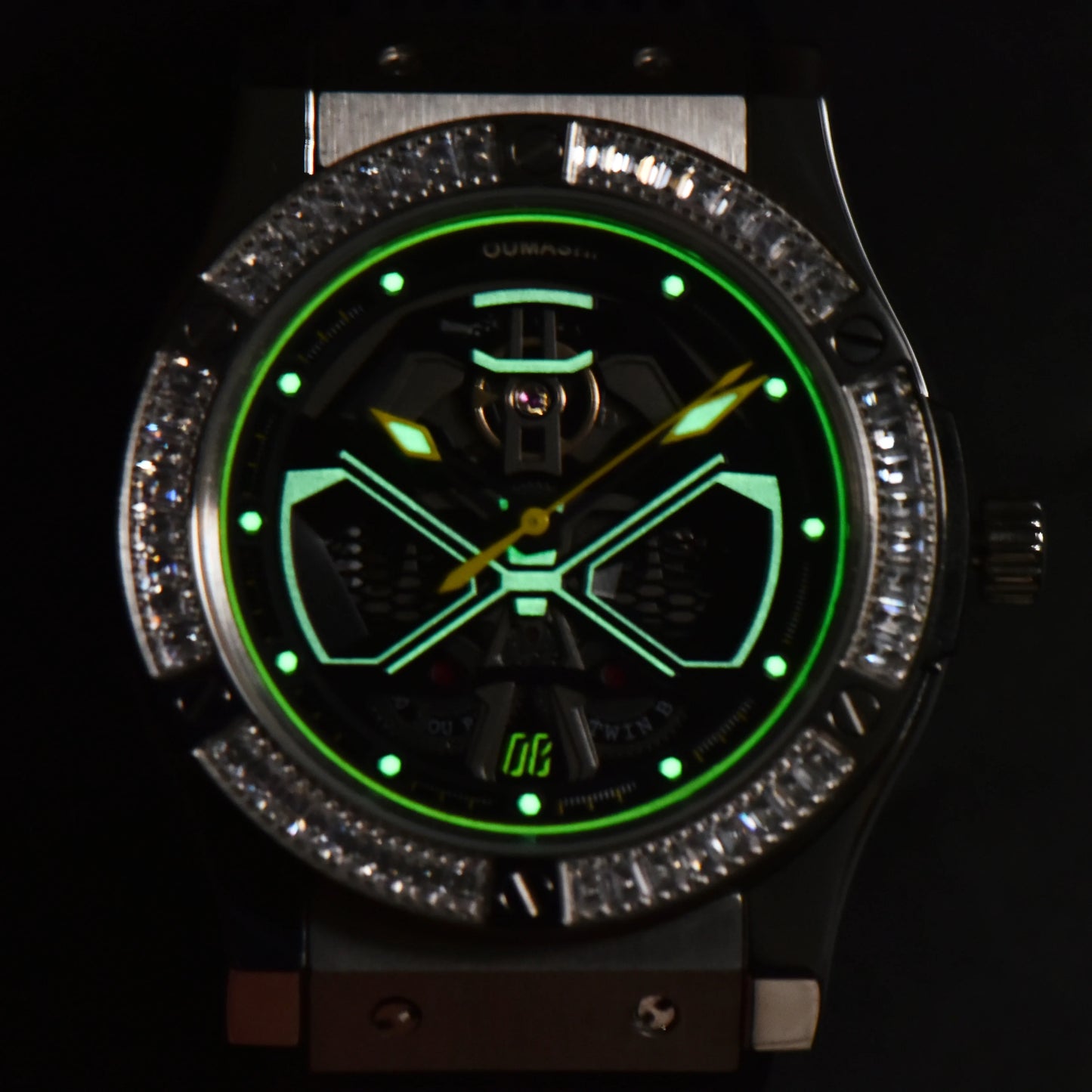 Luxury MITOTA8215 44.5mm Light Style Mechanical Watch 316L Stainless Steel Luminous Automatic Mechanical Waterproof Watch 10BRA