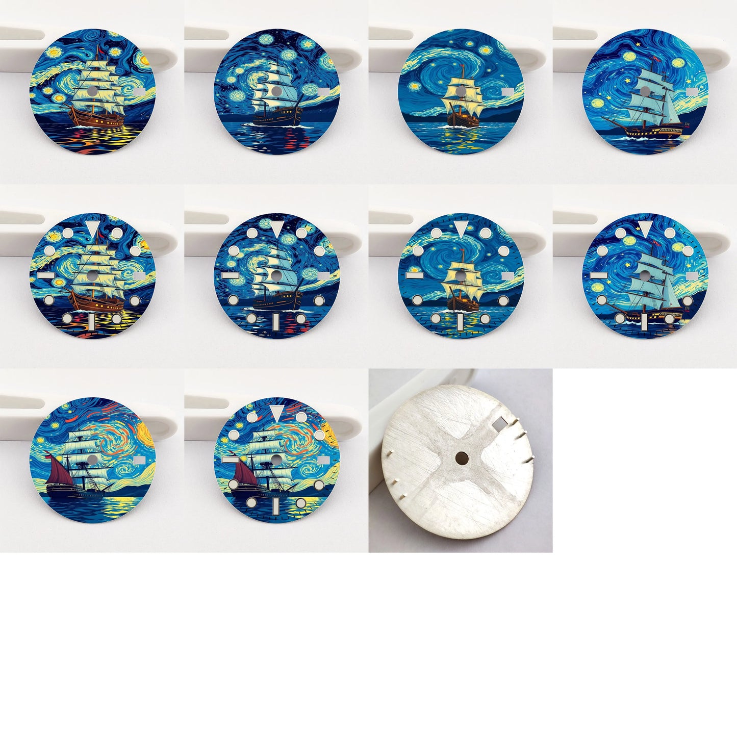 Voyage under the Starry Sky 28.5mm dial NH35 dial Creative color-printed dial is suitable for NH35/36 movement watch accessories