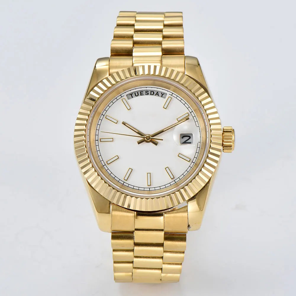 miyota 8285 watch for men automatic movement mechanical watches Stainless Steel Sapphire Glass Case Waterproof Watch mens watch