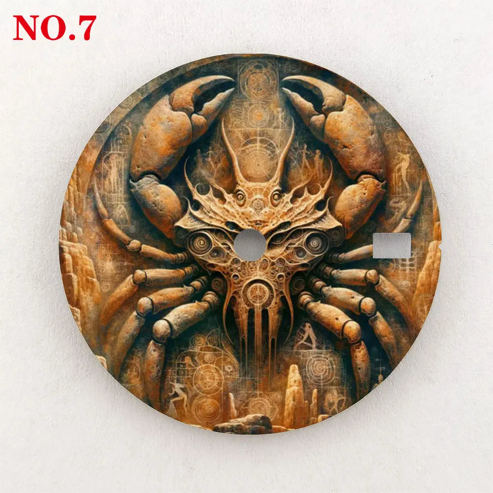 Watch dial NH35 28.5mm 12 zodiac custom dial color printing watch accessories are suitable for NH35/36 movement NH35 dial