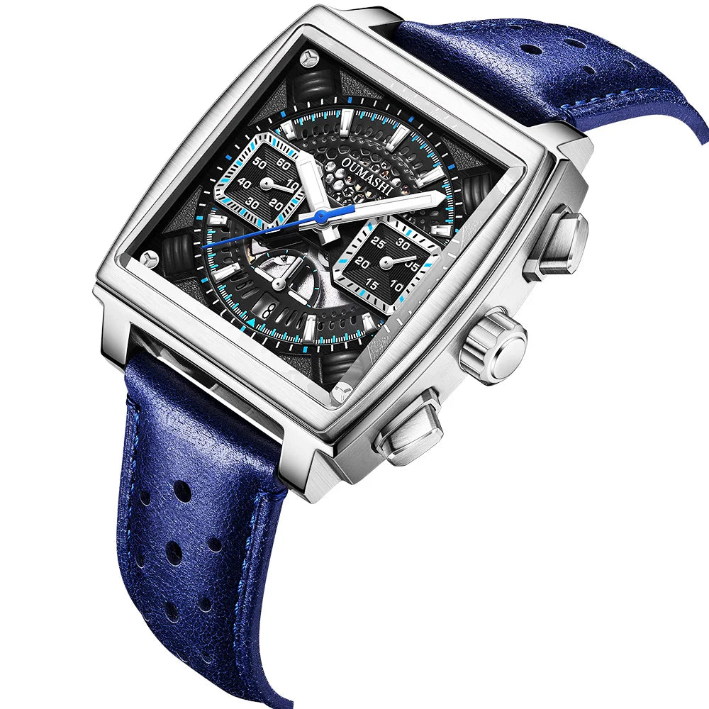 40mm ETA7750 Diving Watches ETA Automatic Multifunction Chronograph Movement Stainless Steel Waterproof Watch  For Men business