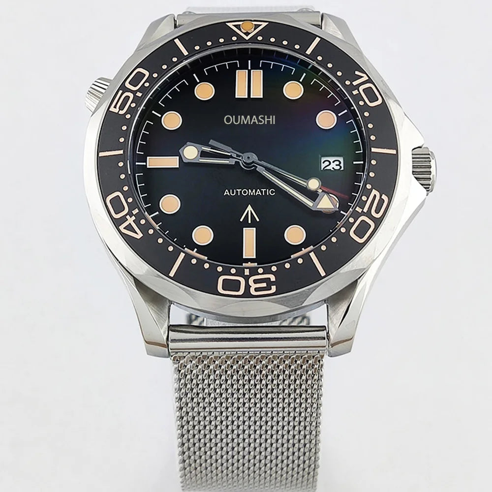 OUMASHI 007 best selling 42mm ceramic bezel waterproof Super luminous sapphire glass NH35 automatic Men's Diving Watch Reloj