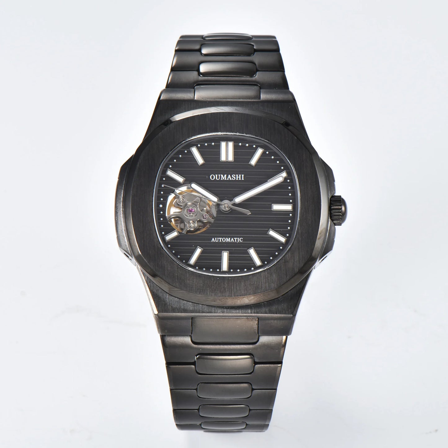 Automatic NH38a Watch 43mm Men's Watch Mechanical Hollow Watch 316L Stainless steel sapphire glass shell waterproof watch 10ATM