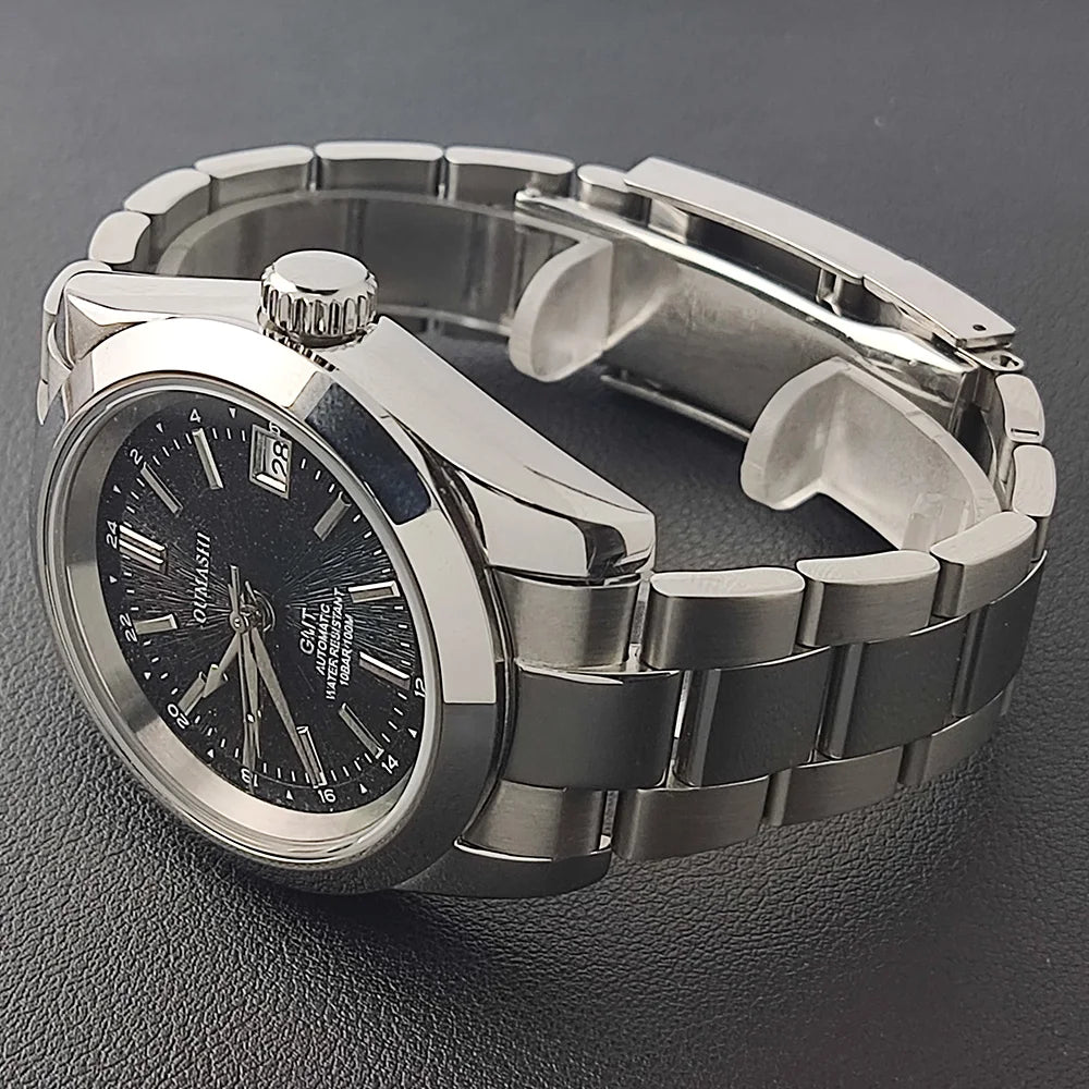 Watches NH35A 39mm GMT Dials NH34 Stainless steel luxury men's Watch Automatic mechanical sapphire glass waterproof 10ATM