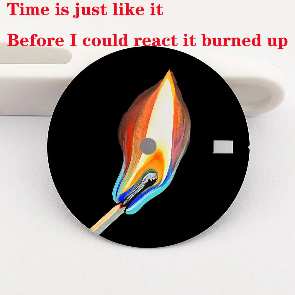 28.5mm Creative Watch Dial Suitable for NH35/36 Movement NH35 Watch Modification Accessories Custom LOGO Dial