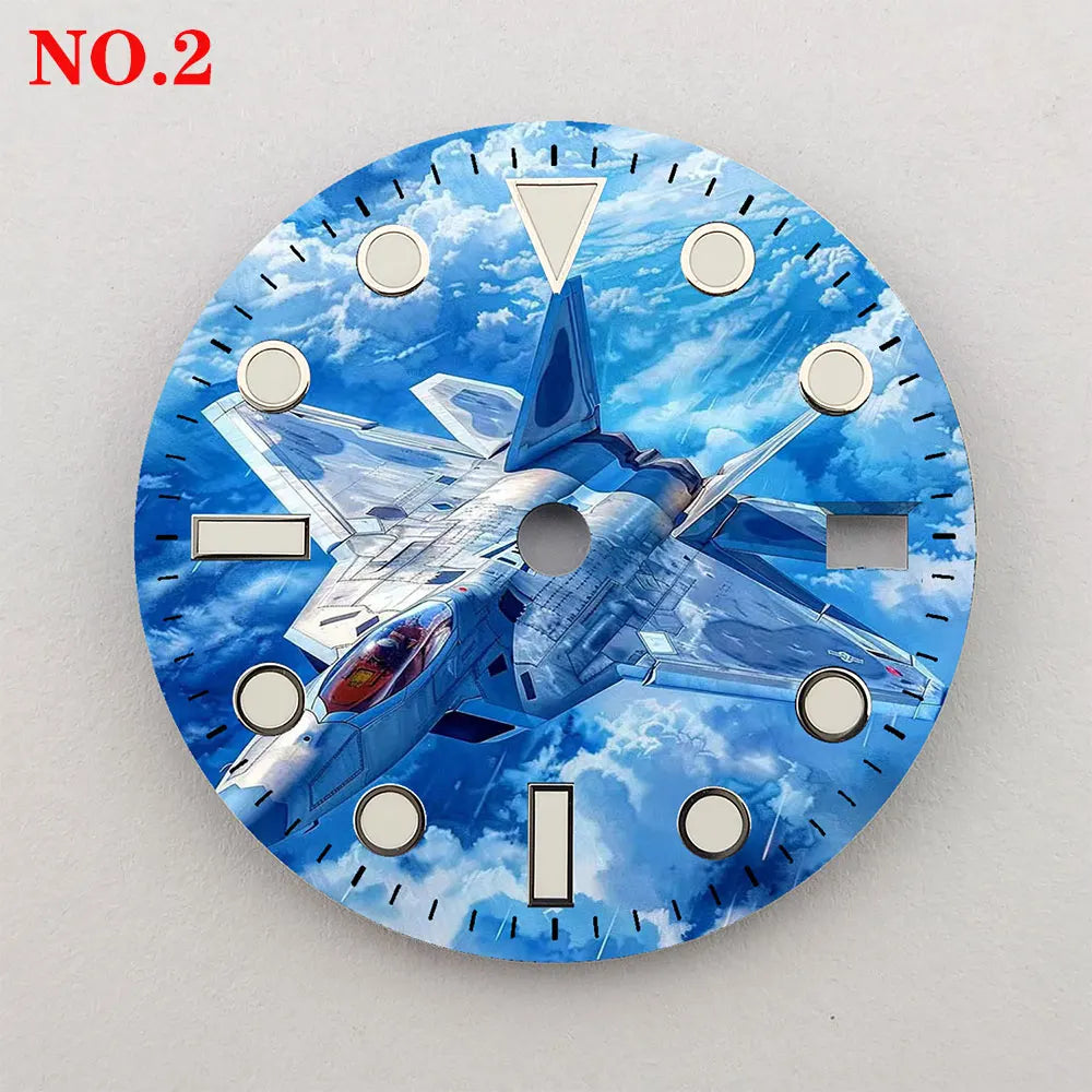 28.5mm Creative Watch Dial Suitable for NH35/36 Movement NH35 Watch Modification Accessories Custom LOGO Dial