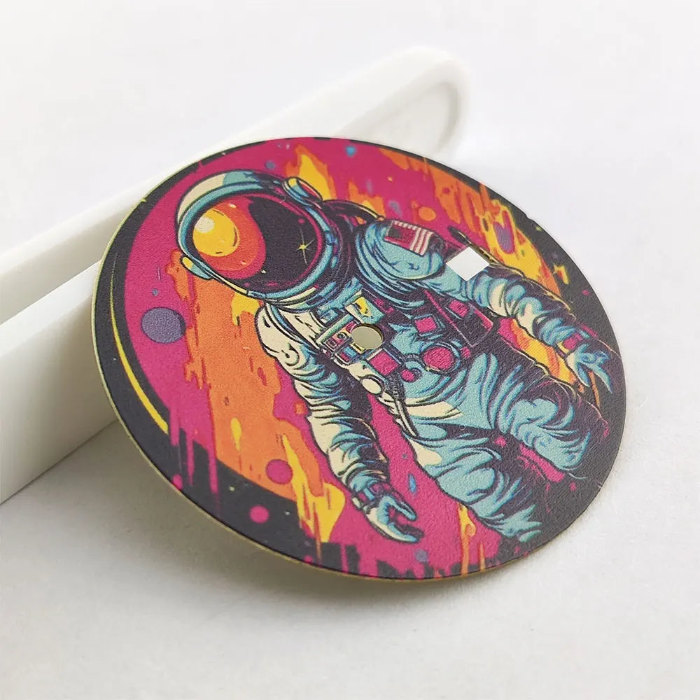 Astronaut element 35mm dial NH35 dial Creative color-printed series dial is suitable for NH35/36 movement watch accessories