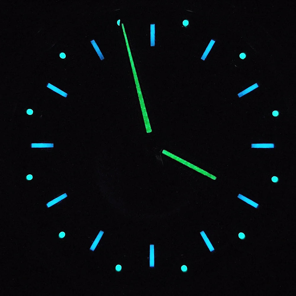 MIYOTA 8215 watches men 42mm Automatic mechanical movement 316L stainless steel case Green Glow men's luxury BLUE watch