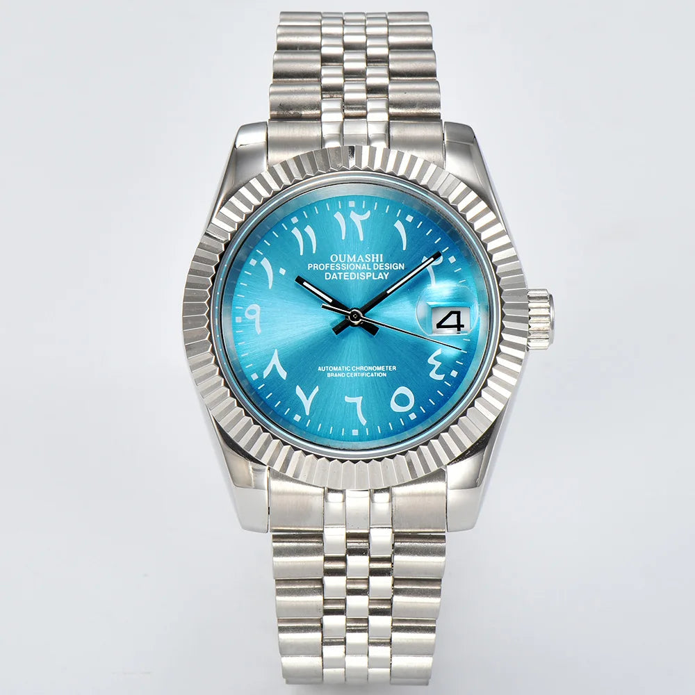 Men's Arabian watch men's and women's 39mm/36mm Men's watch for NH35A movement watch sapphire glass date waterproof 10Bra