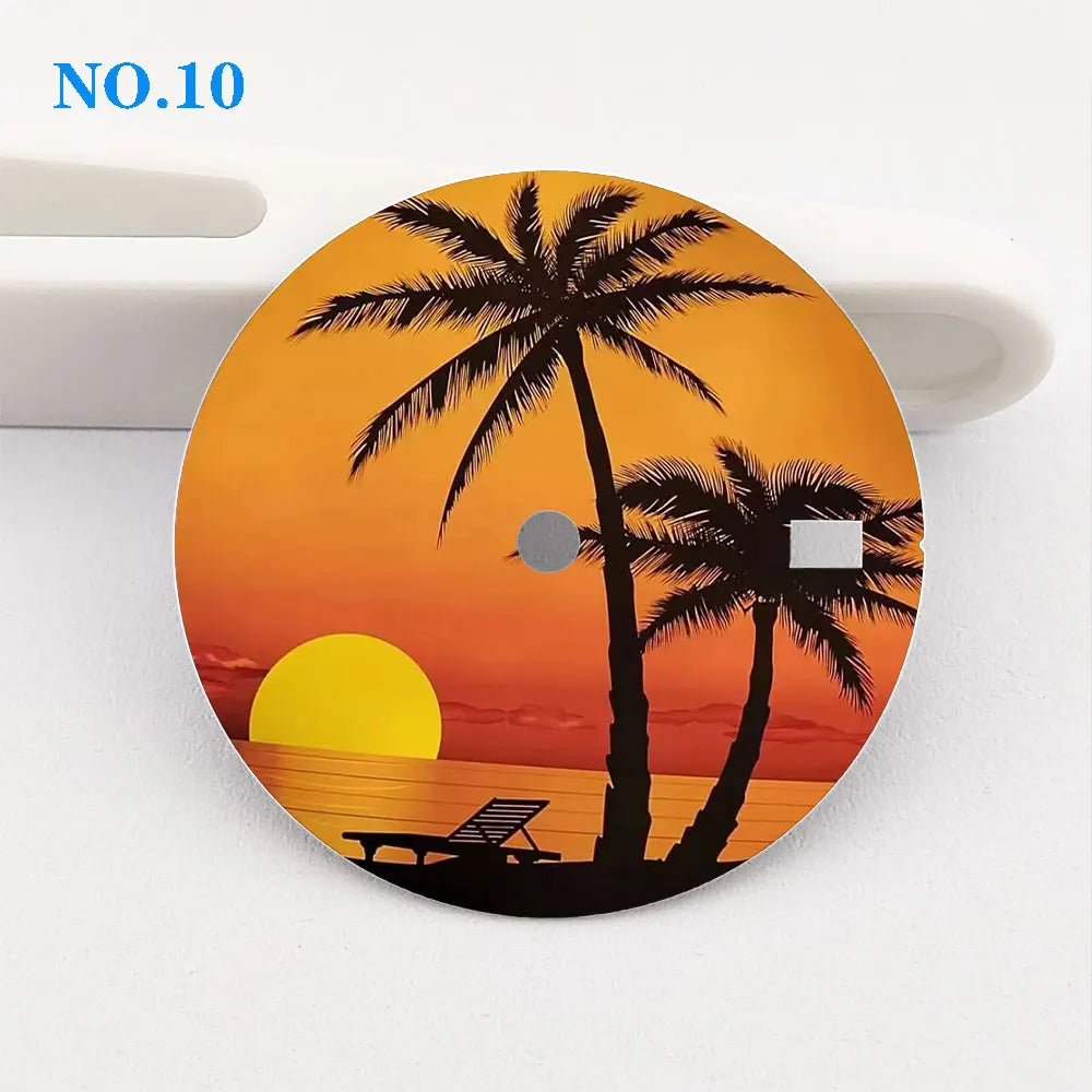 Watch dial 28.5mm dial NH35 dial creative color-printed series dial is suitable for NH35/36 movement watch accessories